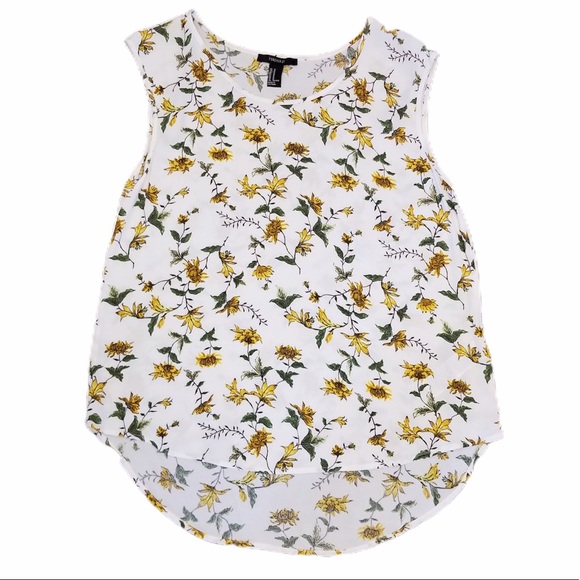 FOREVER 21 Floral Sleeveless Blouse - Picture 1 of 9